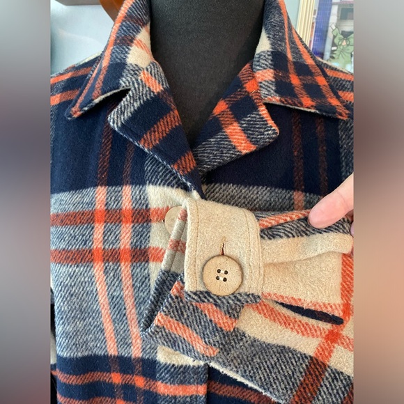 😃 SOLD 😃 Astro Bettie / Starstruck Clothing 1940s Button Down Plaid Jacket - Picture 7 of 10